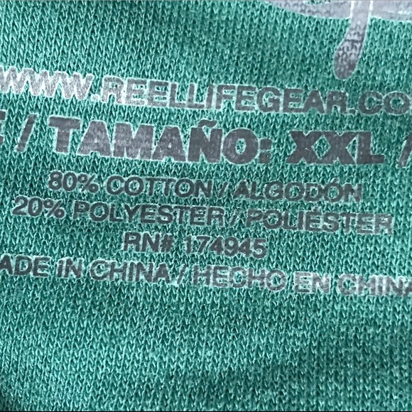 NWT Reel Life XXL Men’s Fleece Hoodie - Picture 6 of 10